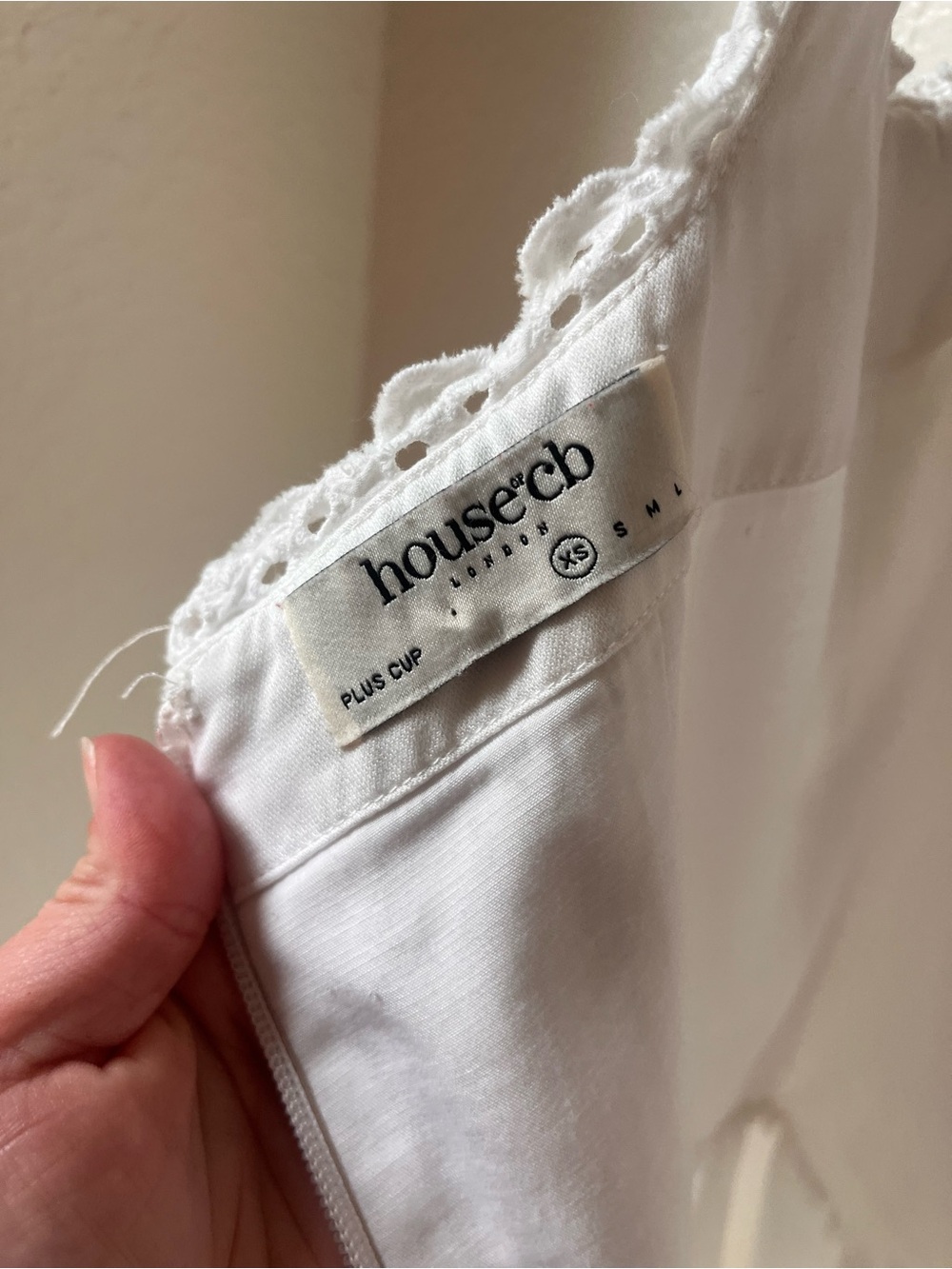 House of CB White Lace-Trim Camisole Dress - Picture 8 of 10